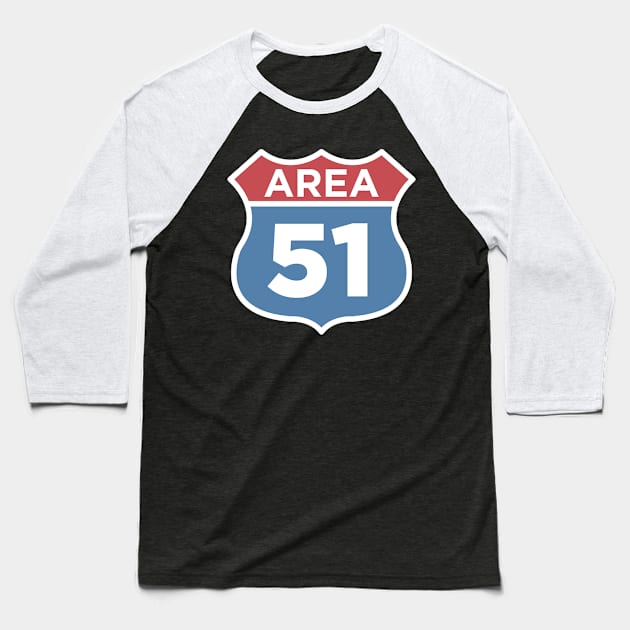 Area 51 Baseball T-Shirt by TeeMagnet